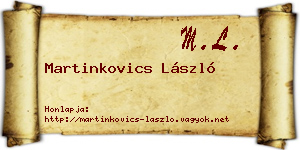 Martinkovics László névjegykártya